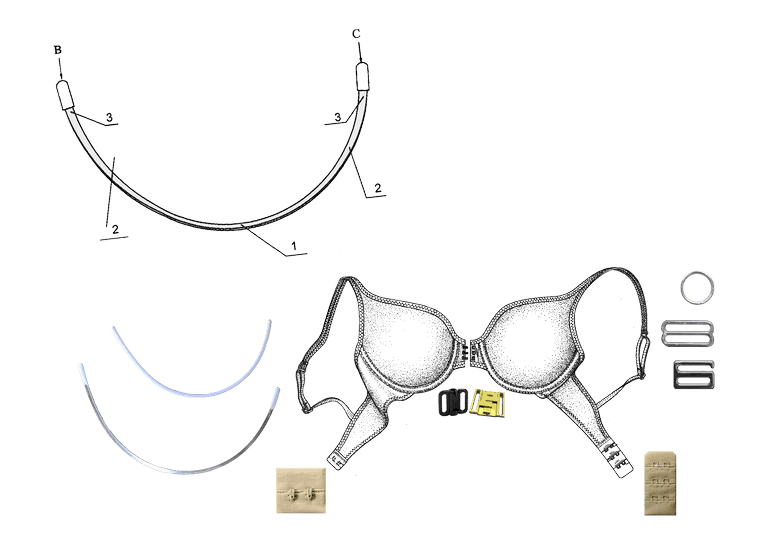 BRA ADJUSTER  connector metal bikini lingre bikinigirl talibra tali BH 