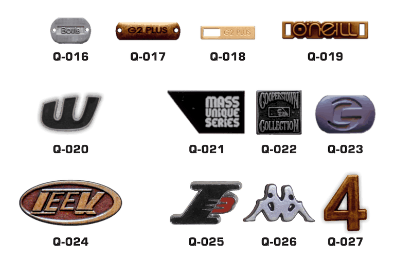 metal plate / plat besi merk pesan industri kancing besi pt wahana kreasi hasil kencana metal button