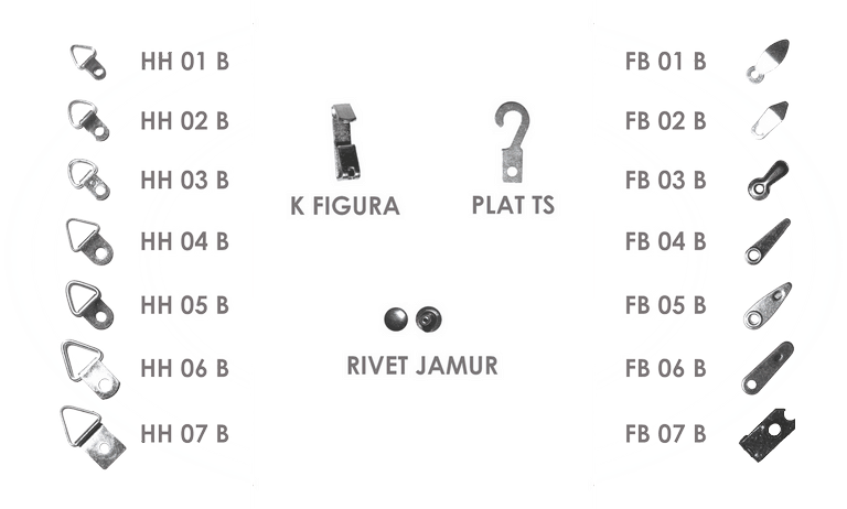 figura plat gantungan besi